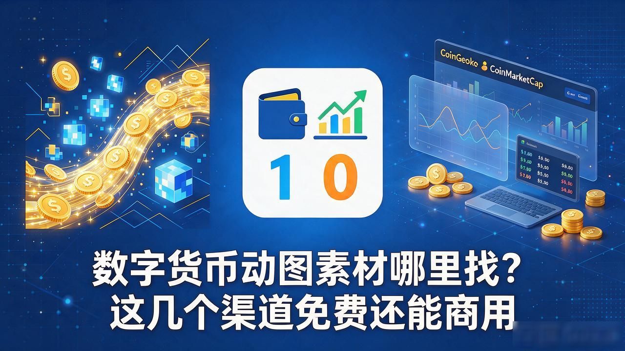 数字货币动图素材哪里找？这几个渠道免费还能商用