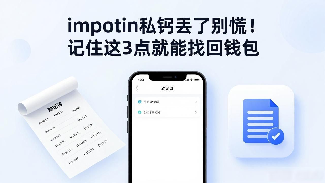 imtoken私钥丢了别慌！记住这3点就能找回钱包