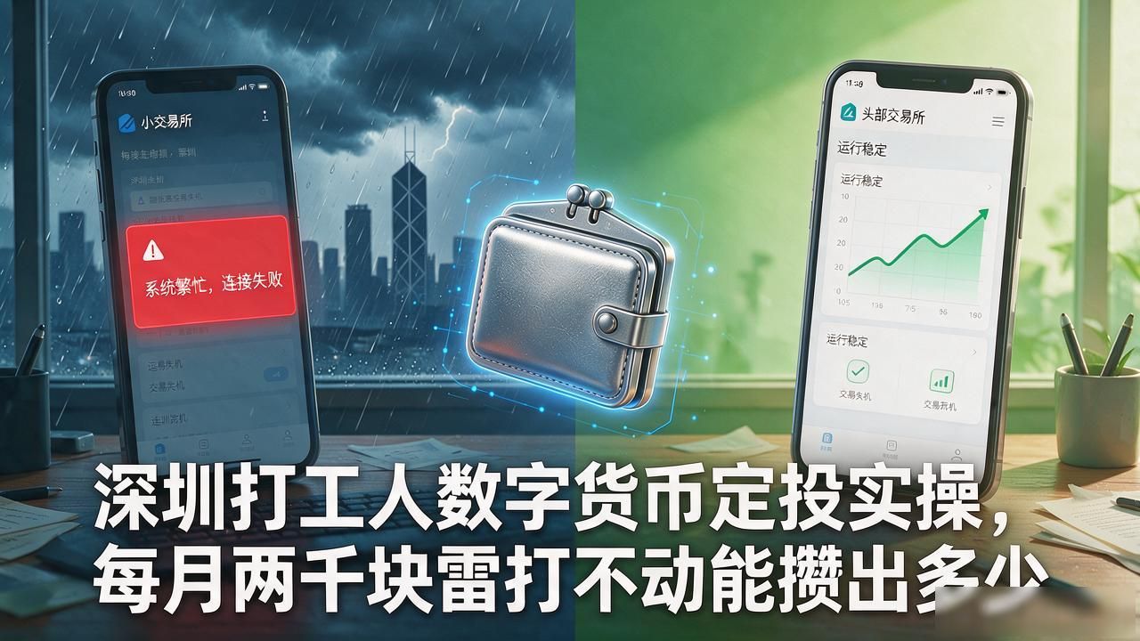 深圳打工人数字货币定投实操，每月两千块雷打不动能攒出多少