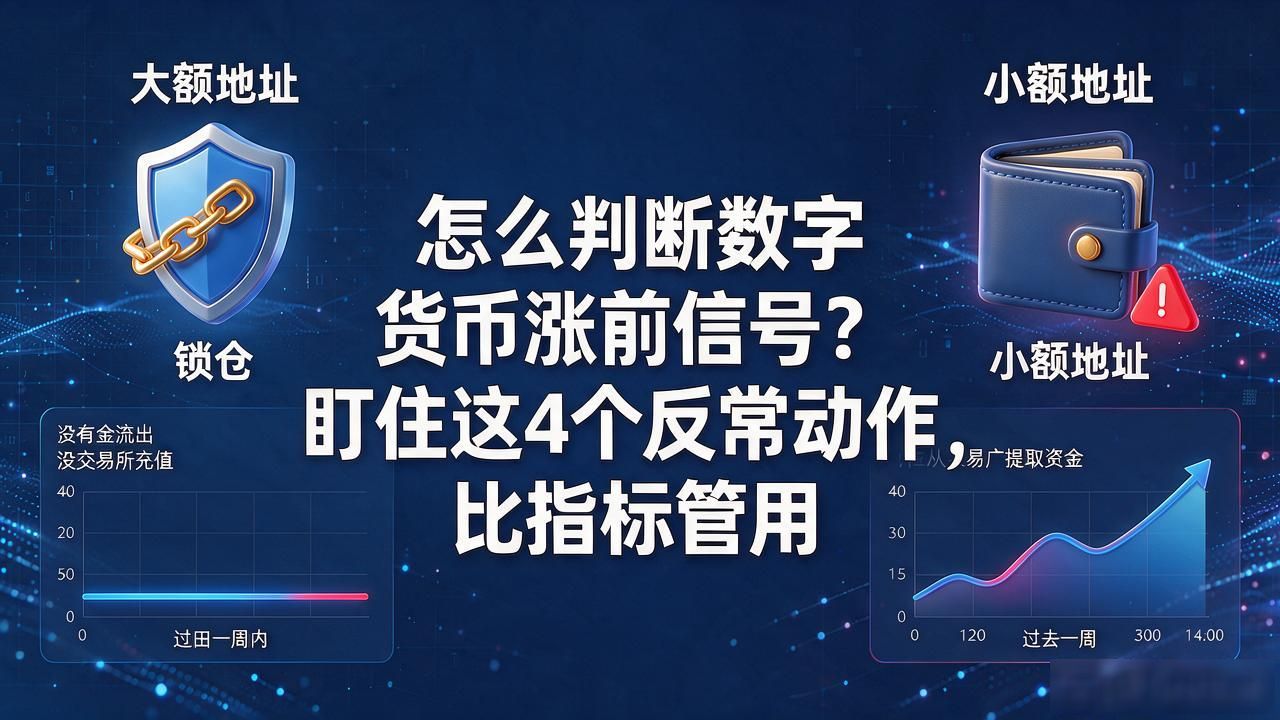 怎么判断数字货币涨前信号？盯住这4个反常动作，比指标管用