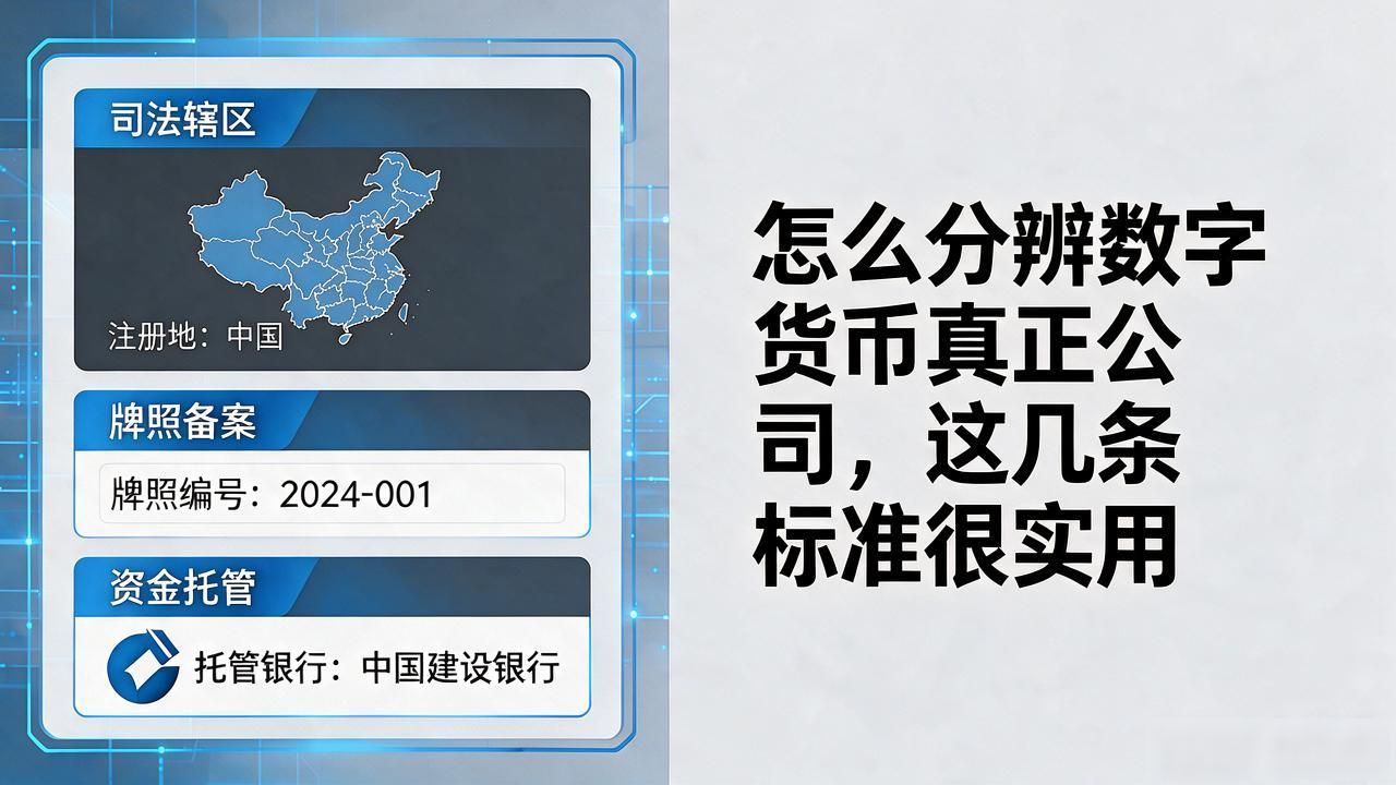 怎么分辨数字货币真正公司，这几条标准很实用