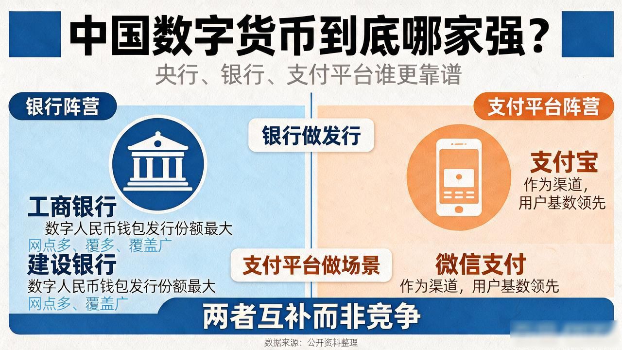 中国数字货币到底哪家强？央行、银行、支付平台谁更靠谱