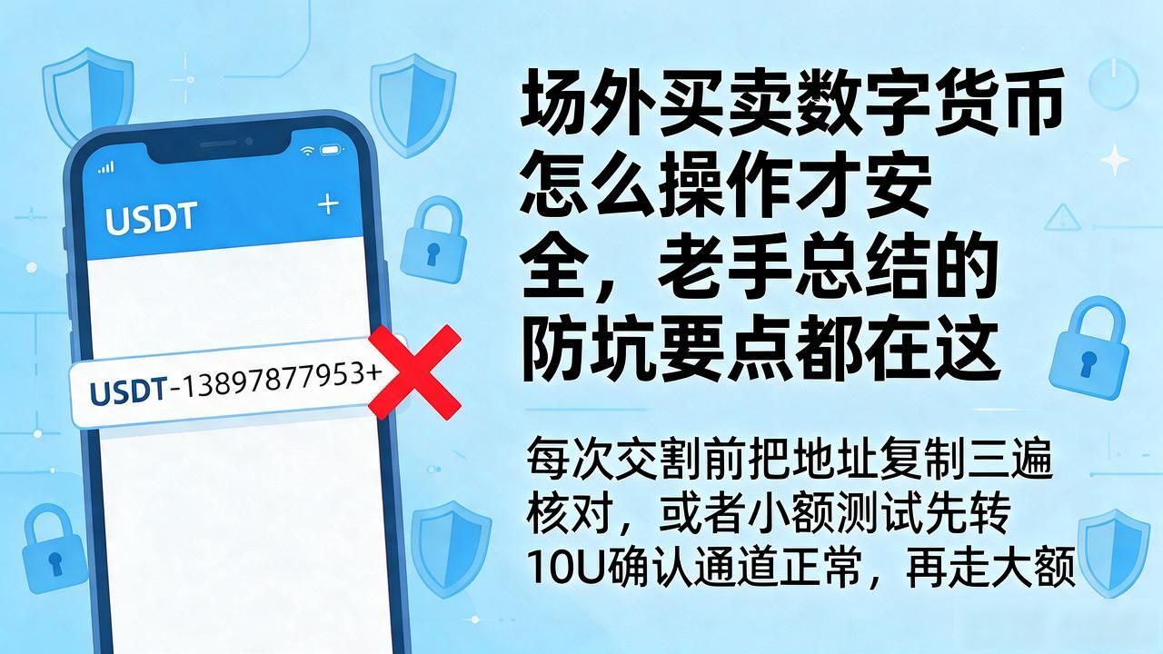 场外买卖数字货币怎么操作才安全，老手总结的防坑要点都在这