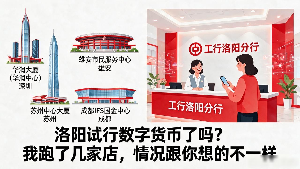 洛阳试行数字货币了吗？我跑了几家店，情况跟你想的不一样