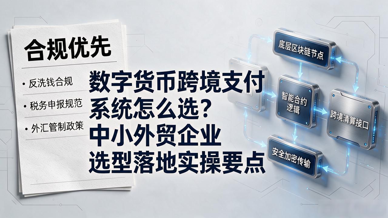 数字货币跨境支付系统怎么选？中小外贸企业选型落地实操要点