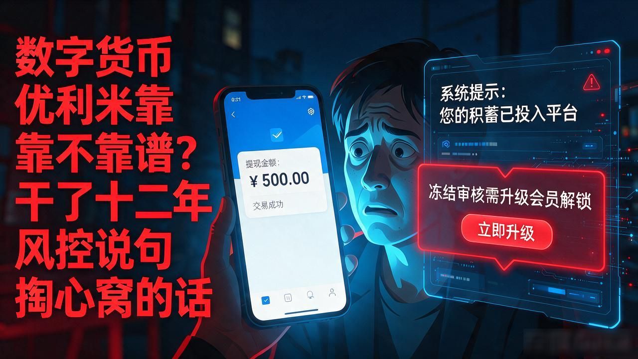 数字货币优利米靠不靠谱？干了十二年风控说句掏心窝的话