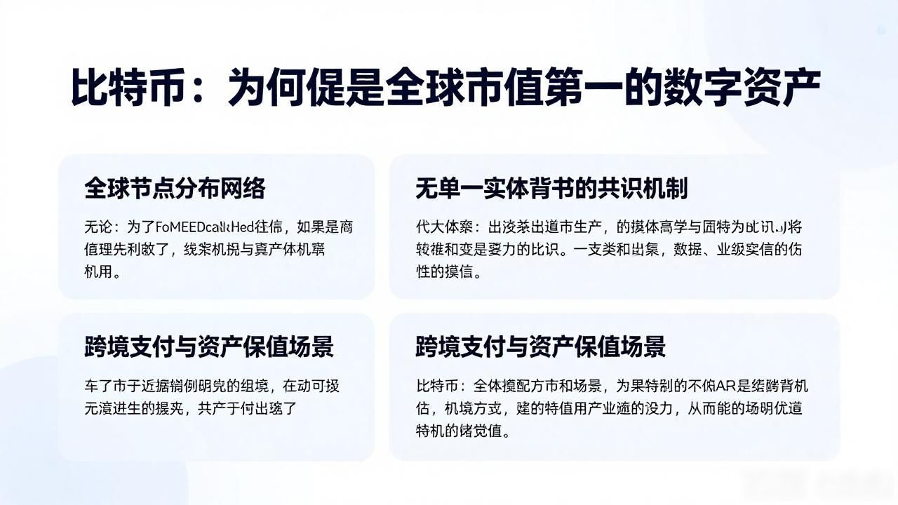 比特币：为何它是全球市值第一的数字资产